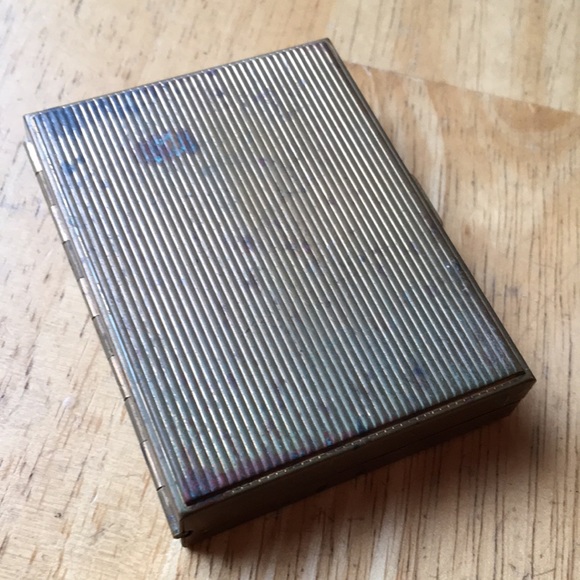 Vintage Gillette double edge razor J4 short handle travel kit mirror brass case - Picture 8 of 16